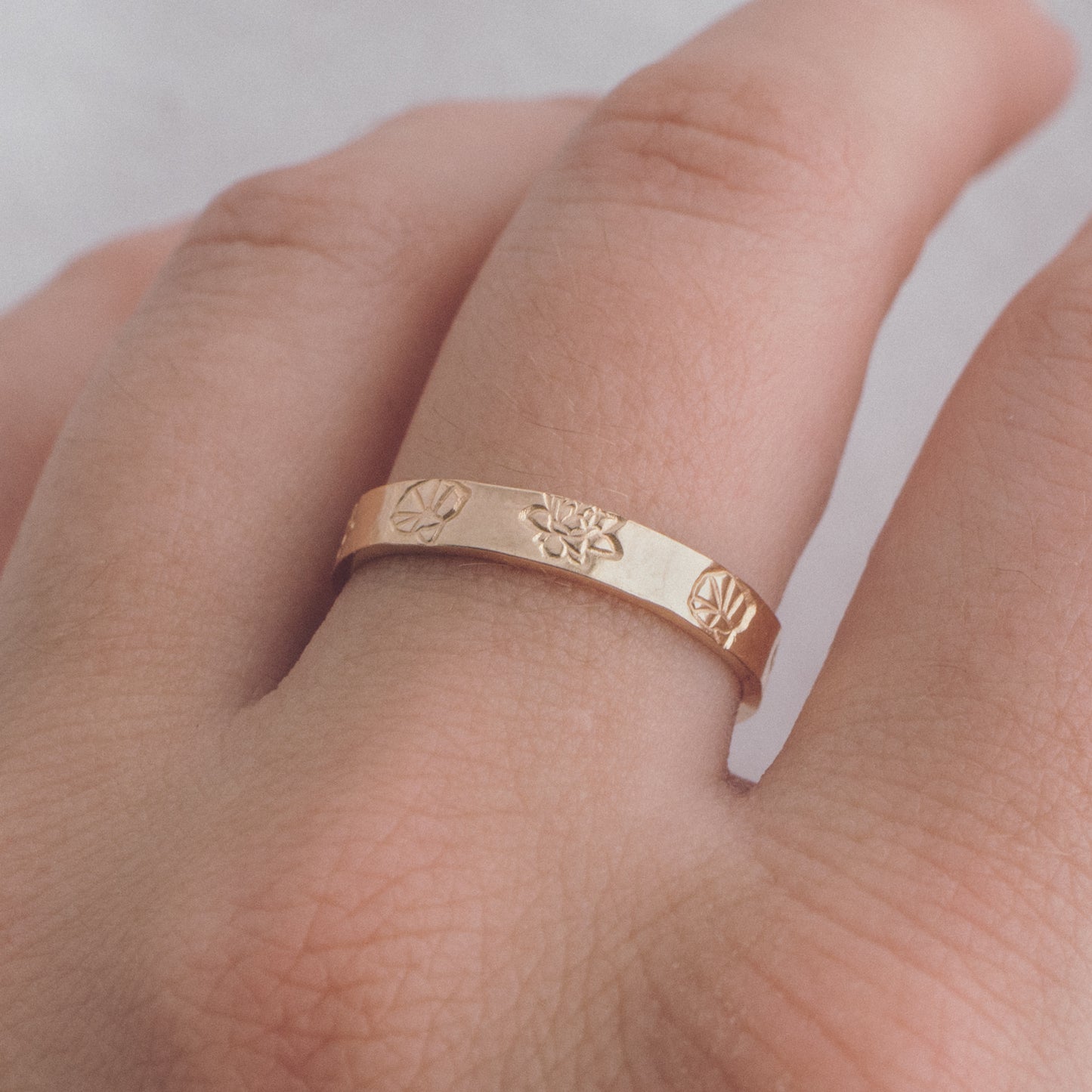 
                  
                    Birth Flower Eternity Ring
                  
                