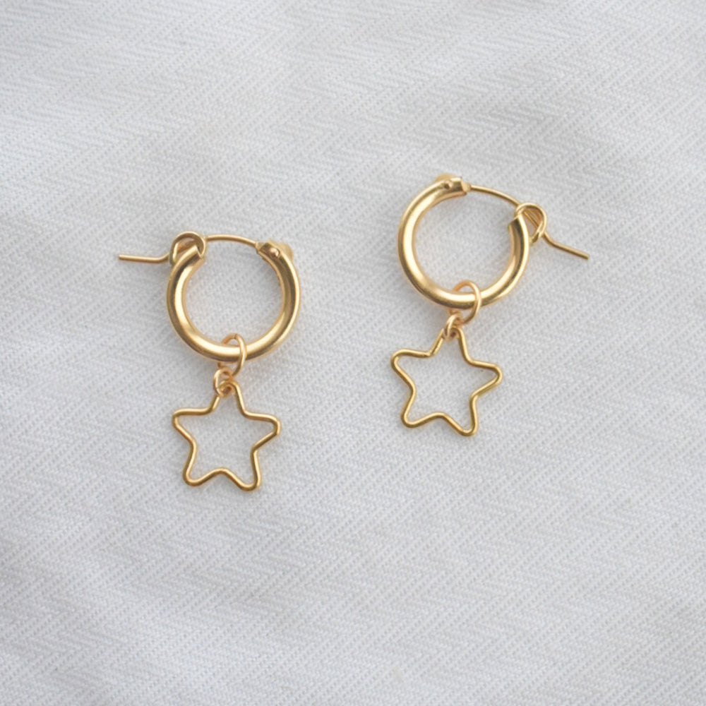 
                  
                    Star Huggie Hoops
                  
                