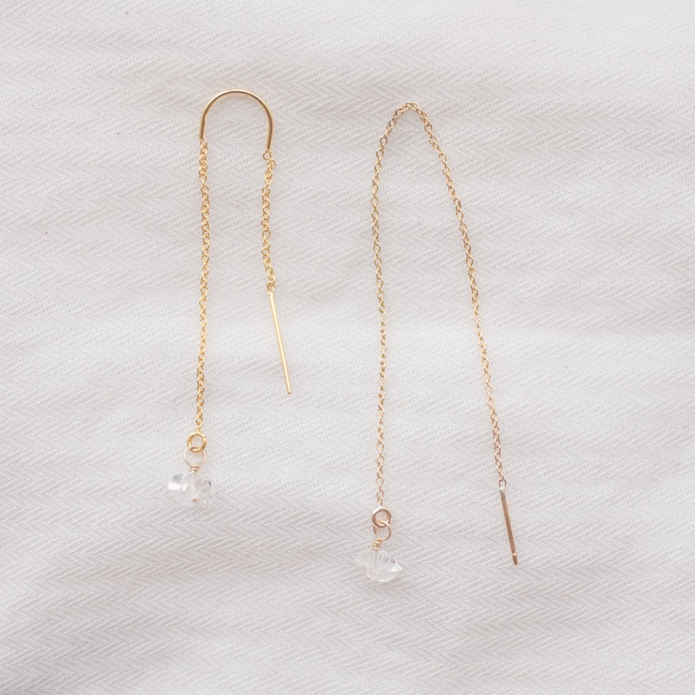 
                  
                    Herkimer Threader Earrings
                  
                