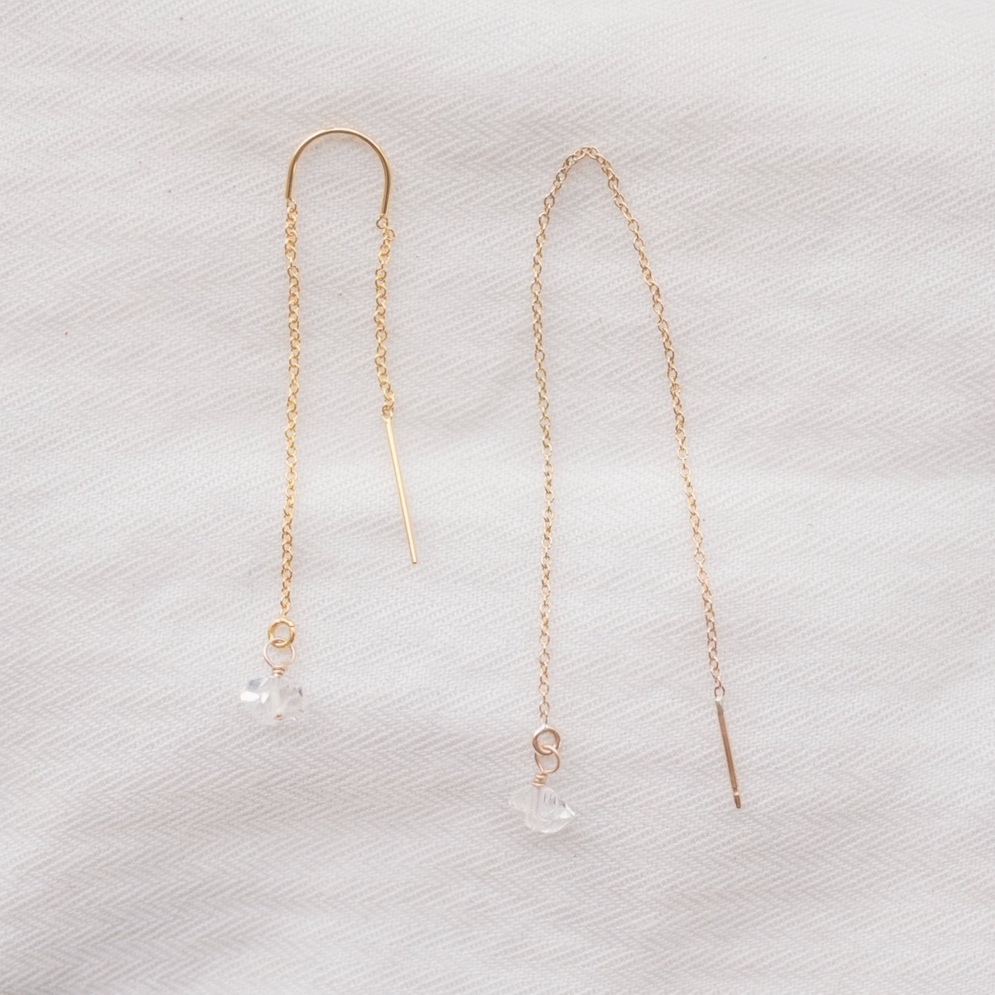 
                  
                    Herkimer Threader Earrings
                  
                