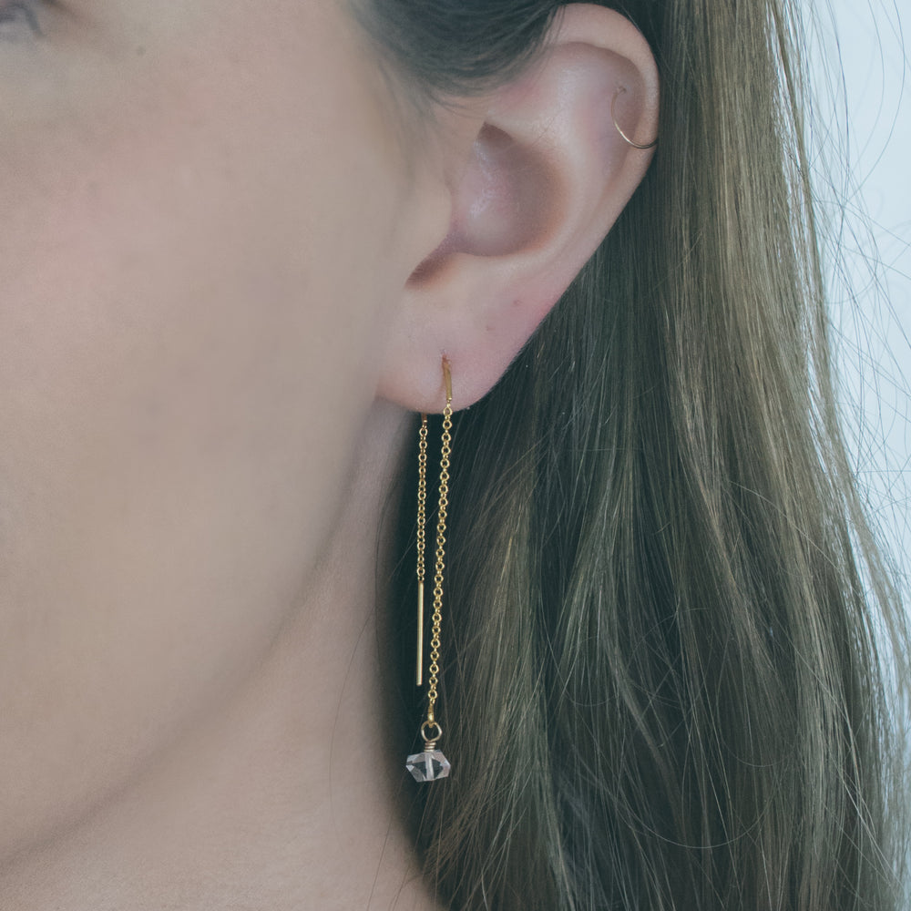 
                  
                    Herkimer Threader Earrings
                  
                