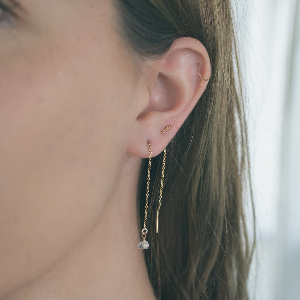 Herkimer Threader Earrings