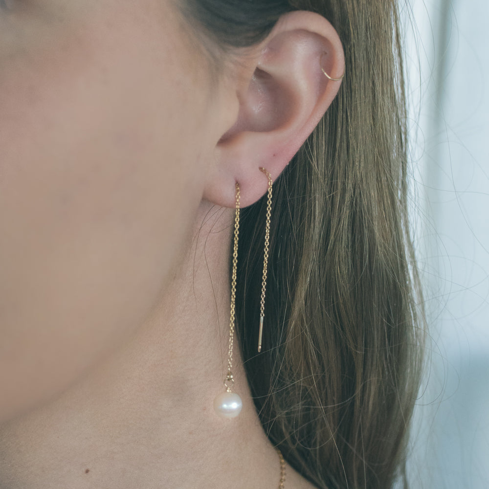 Long on sale threader earrings