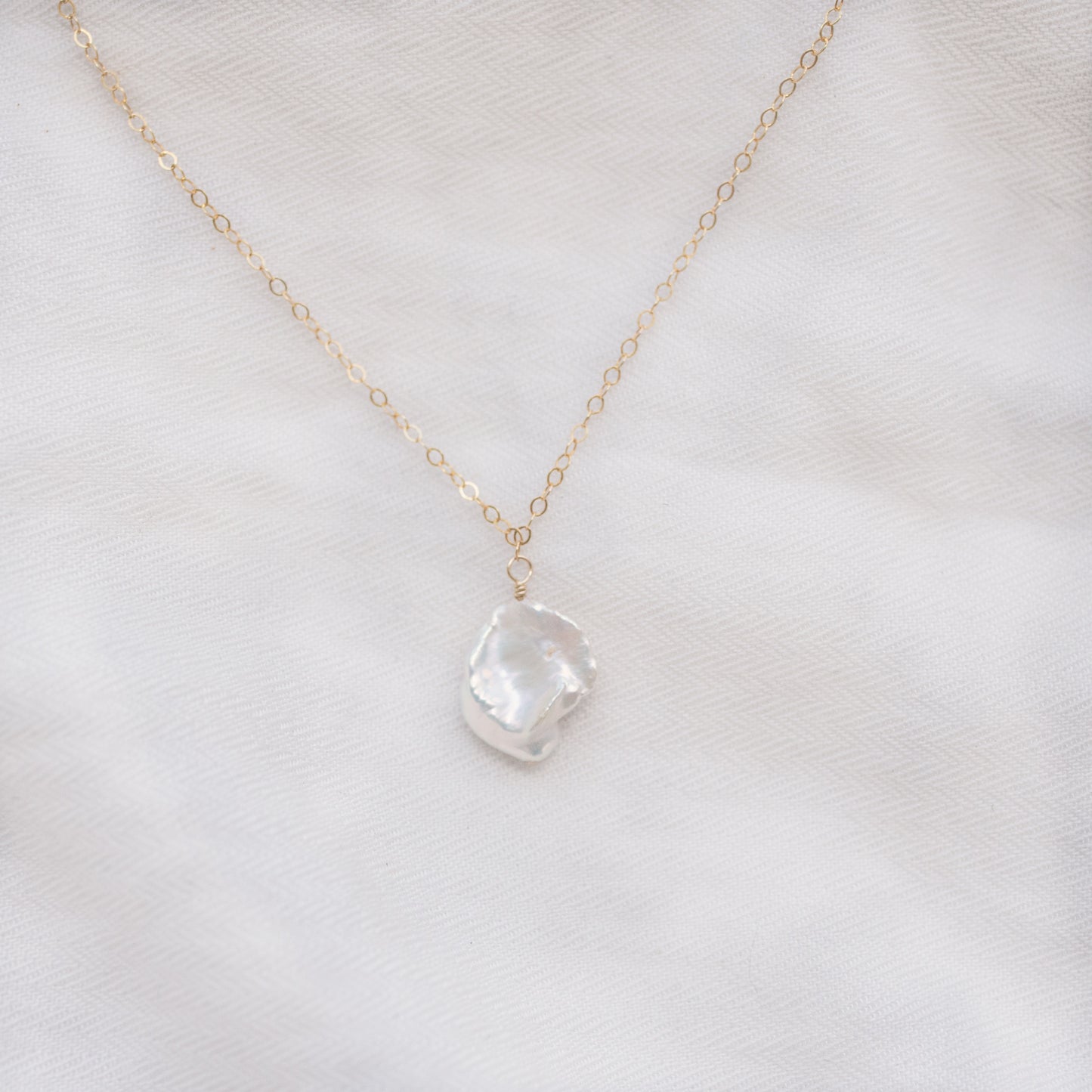 
                  
                    Keshi Pearl Pendant Necklace
                  
                
