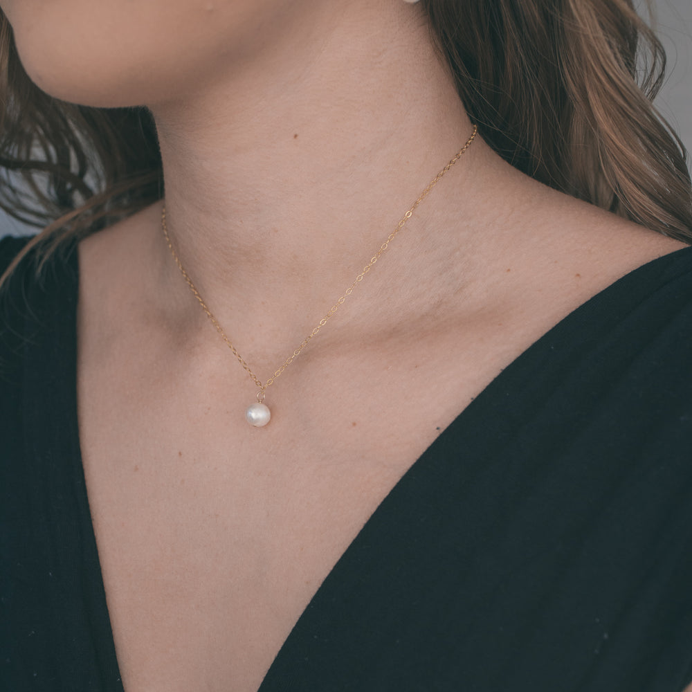 Bridal Rose Gold Freshwater Pearl Back Necklace | Y Lariat Backdrop Necklace  – AMYO Bridal
