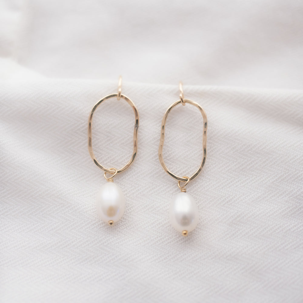 Organic Pearl Earrings