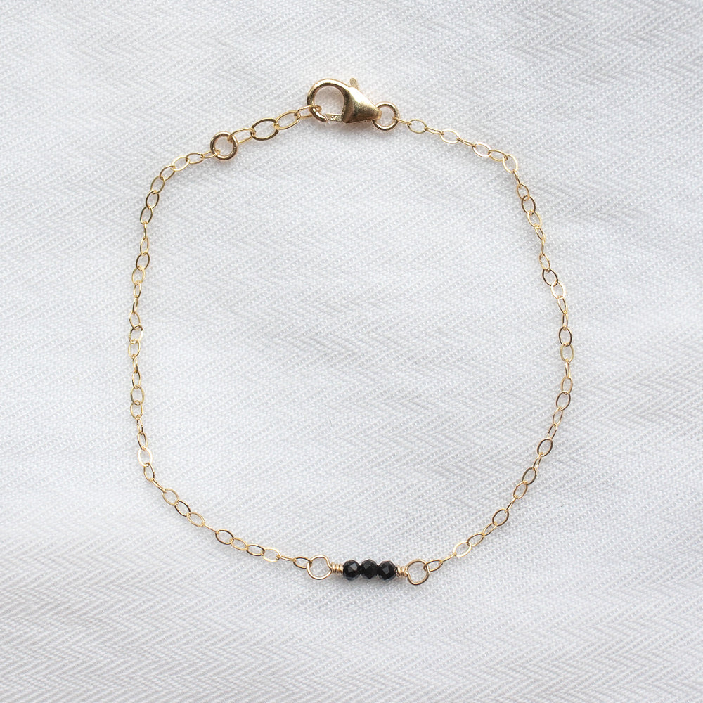 Onyx Bar Bracelet