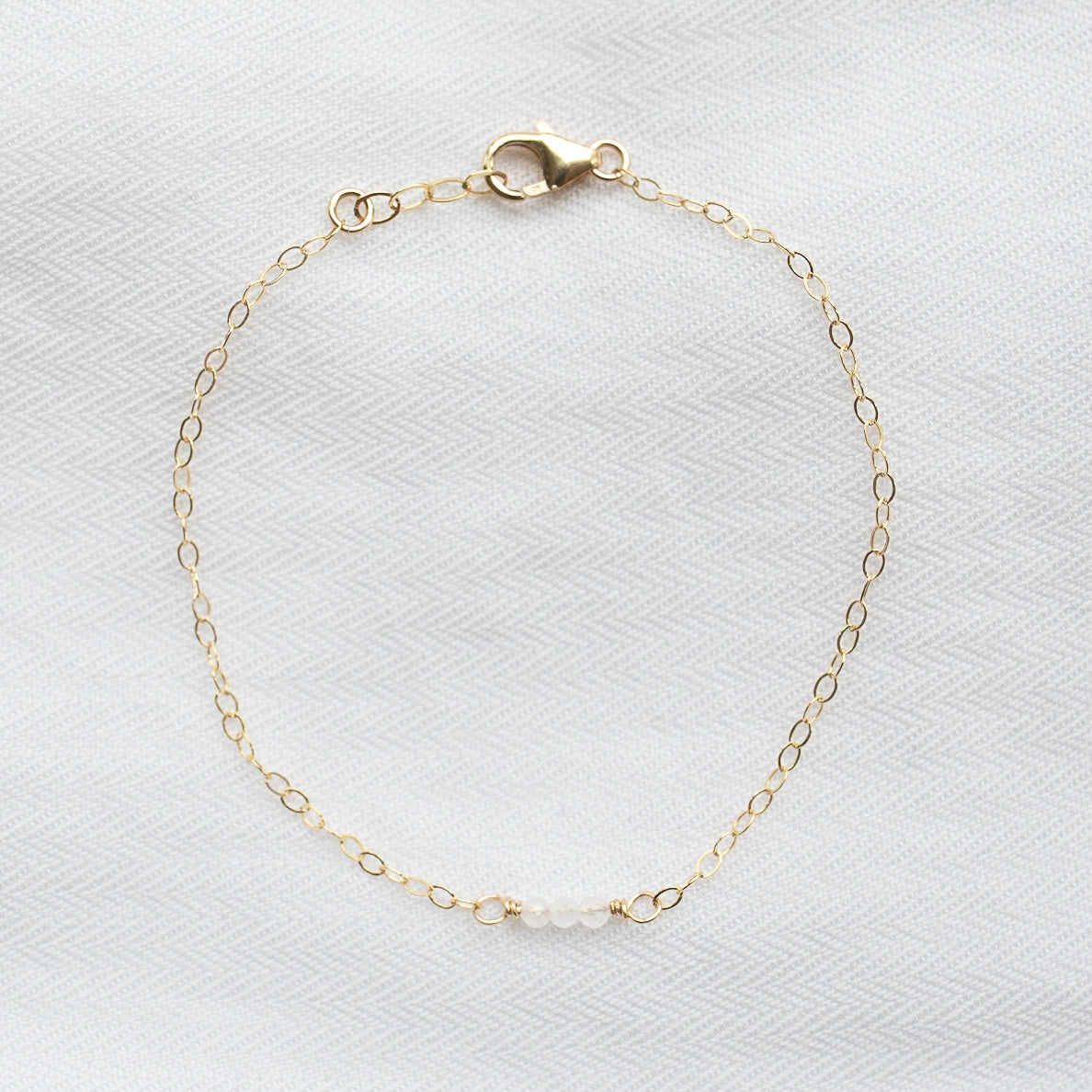 
                  
                    Moonstone Bar Bracelet
                  
                