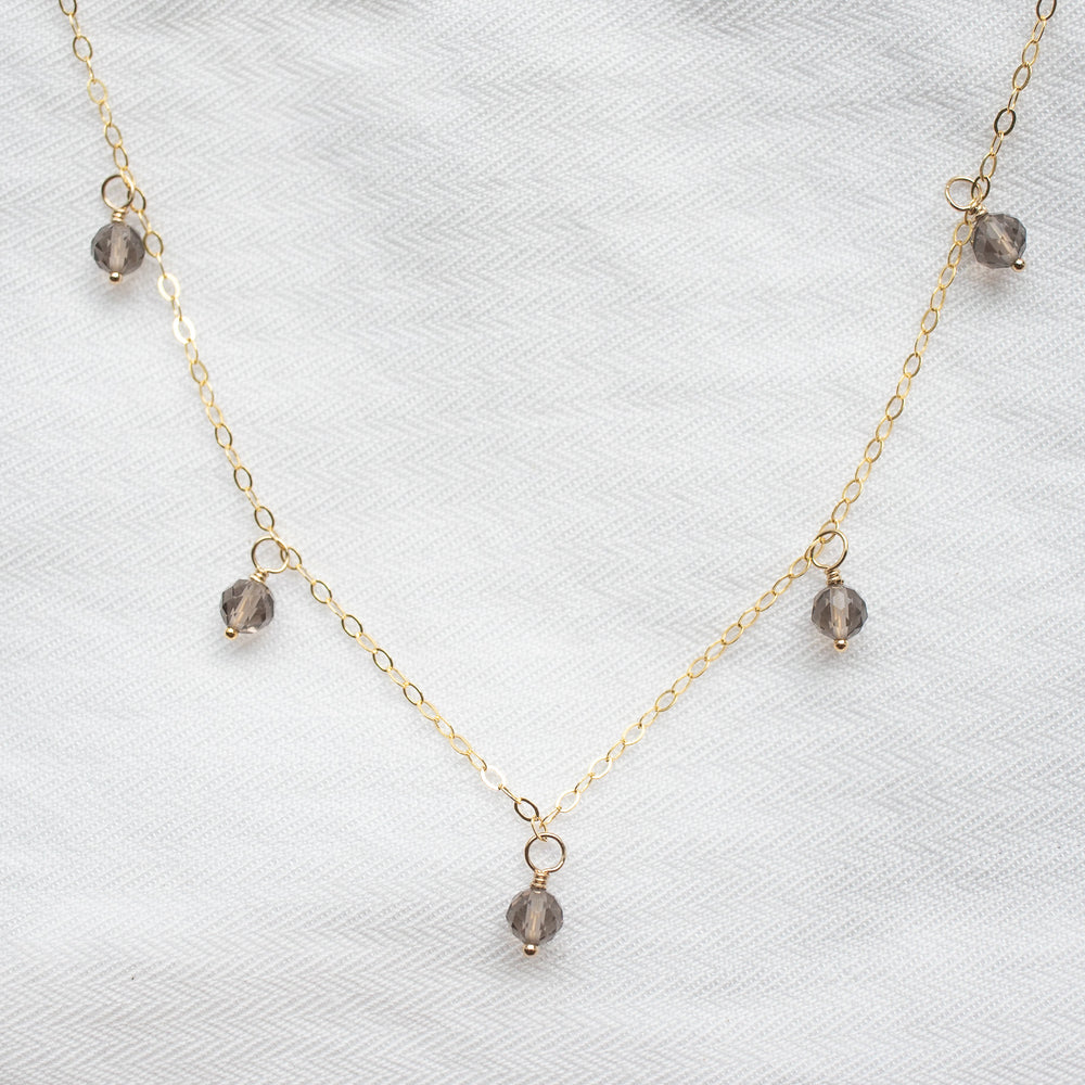 
                  
                    Smoky Quartz Droplet Necklace
                  
                