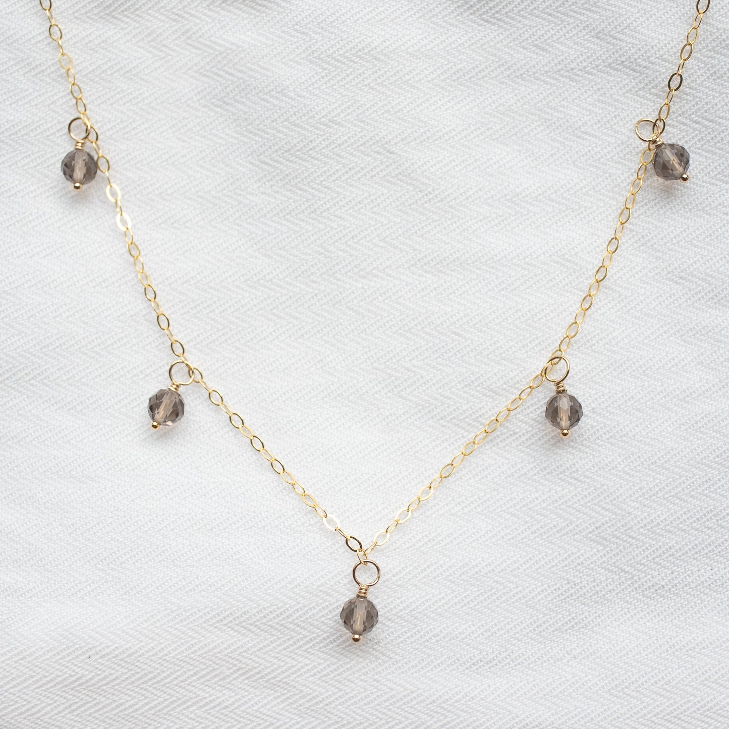 
                  
                    Smoky Quartz Droplet Necklace
                  
                