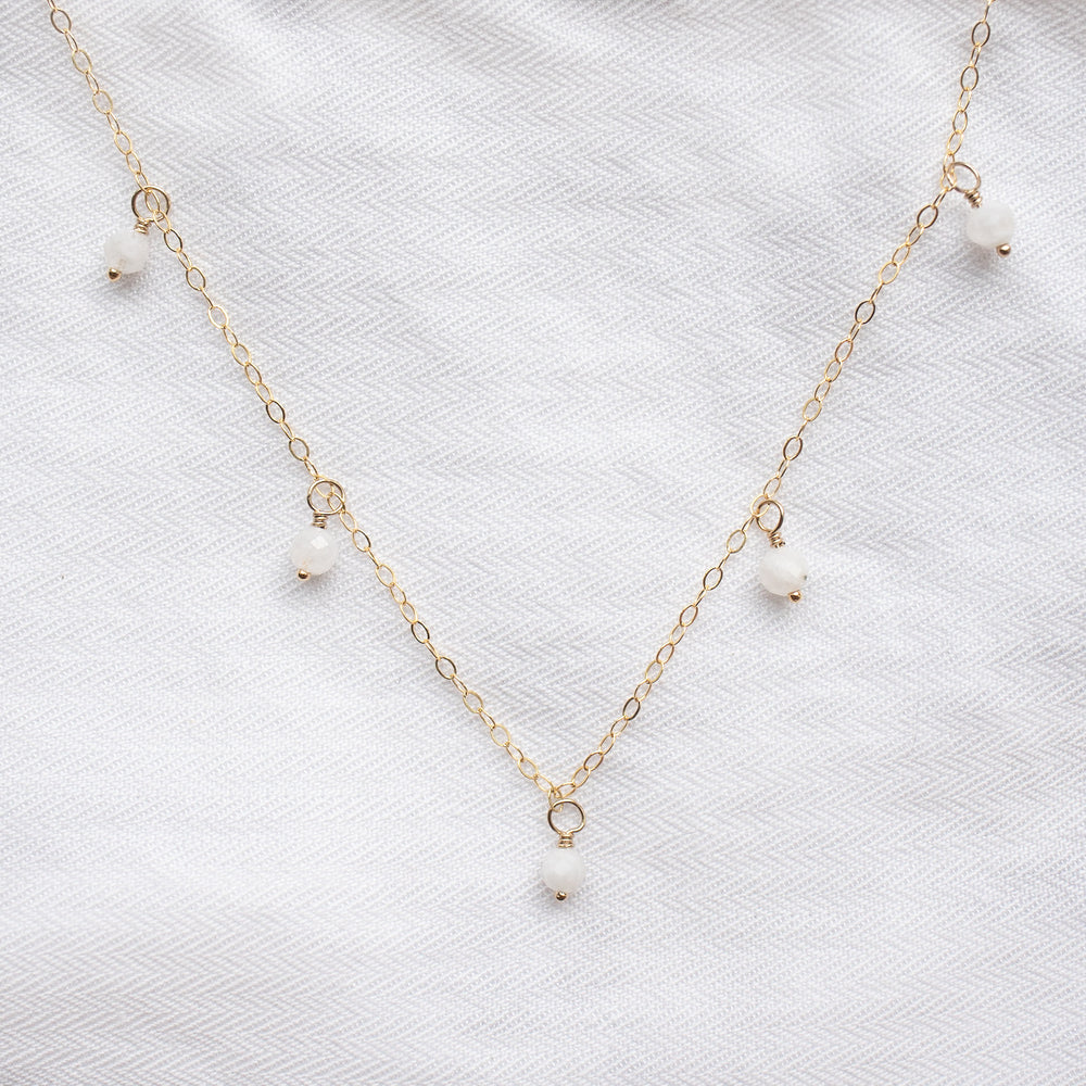 
                  
                    Moonstone Droplet Necklace
                  
                