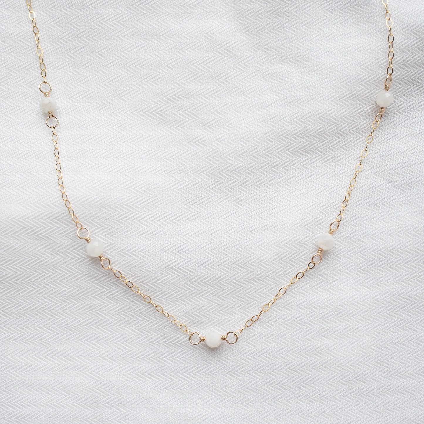 
                  
                    Moonstone Satellite Necklace
                  
                