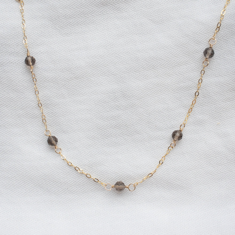 
                  
                    Smoky Quartz Satellite Necklace
                  
                