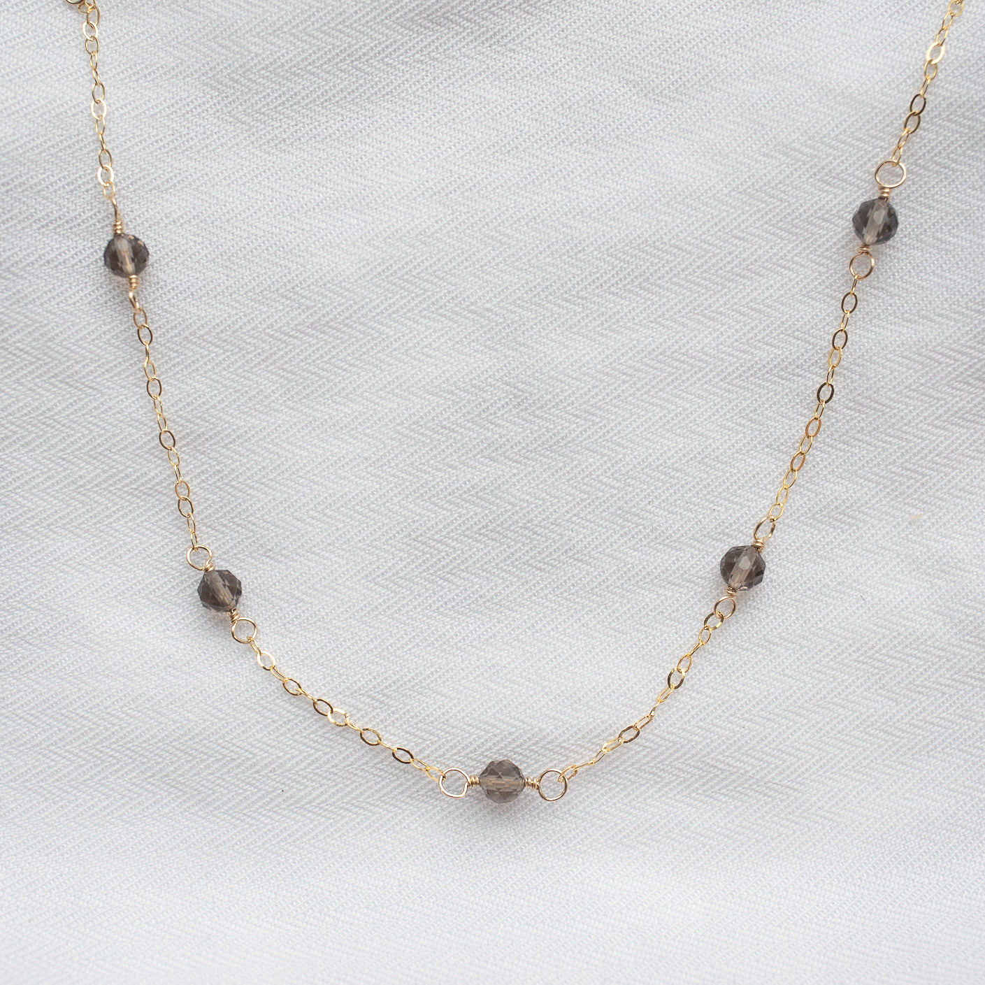 
                  
                    Smoky Quartz Satellite Necklace
                  
                