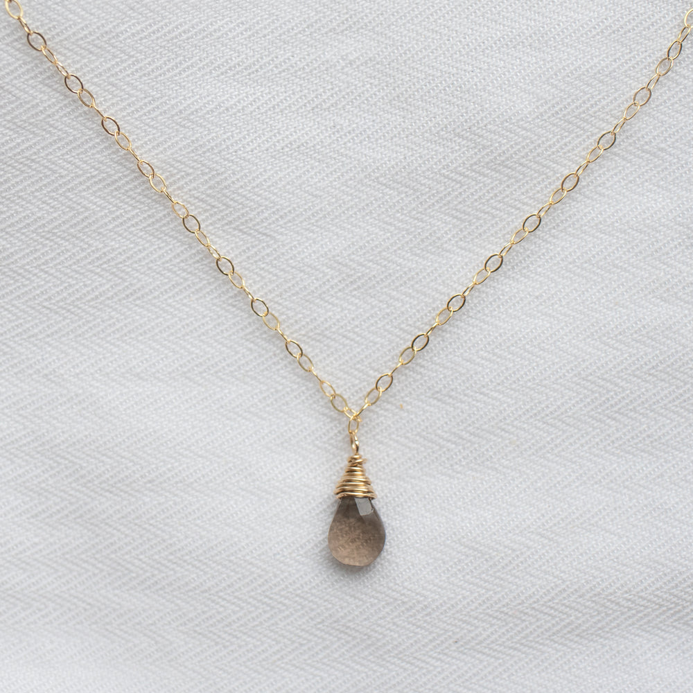 Smoky Quartz Pendant Necklace