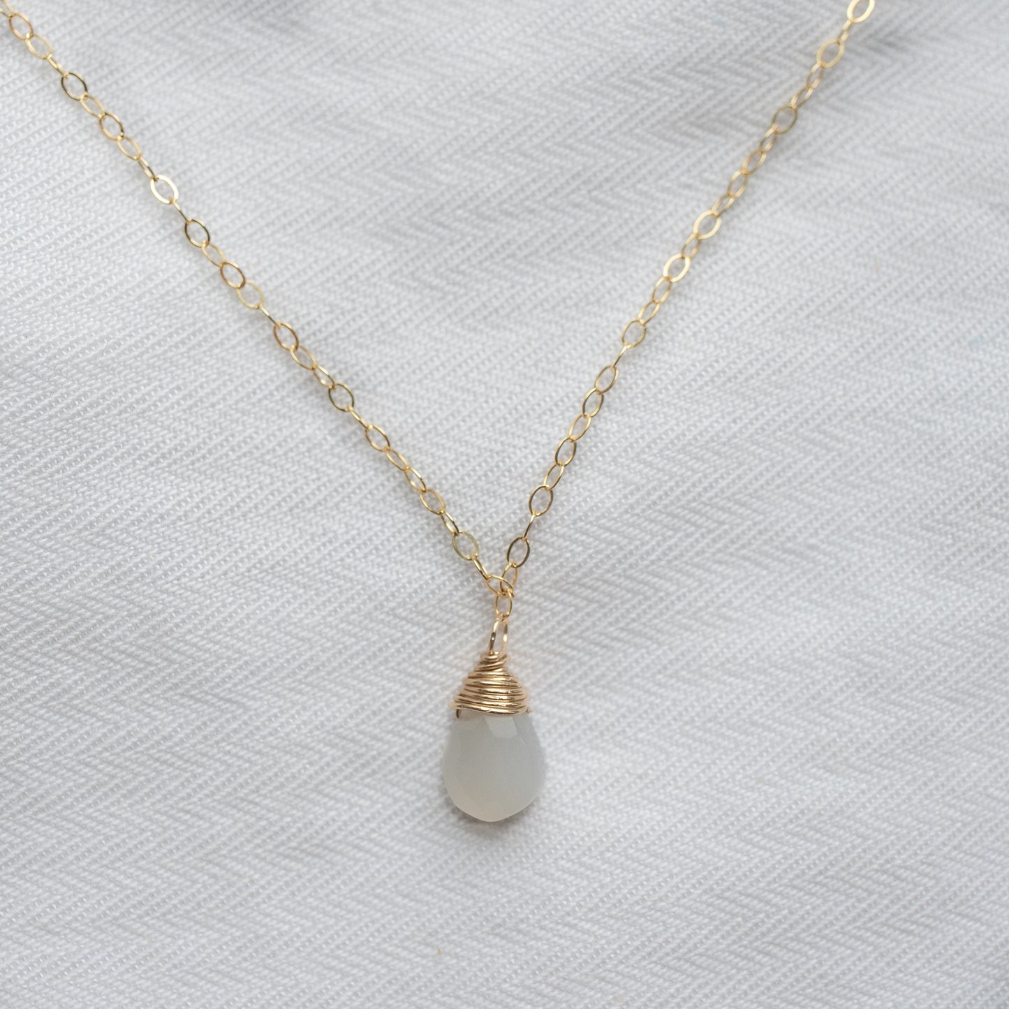 
                  
                    Moonstone Pendant Necklace
                  
                