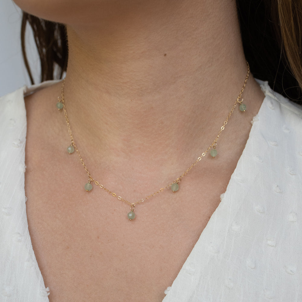 Aventurine Droplet Necklace