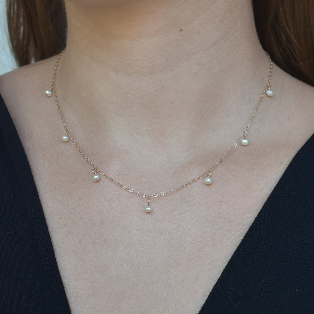 
                  
                    Pearl Droplet Back Necklace
                  
                