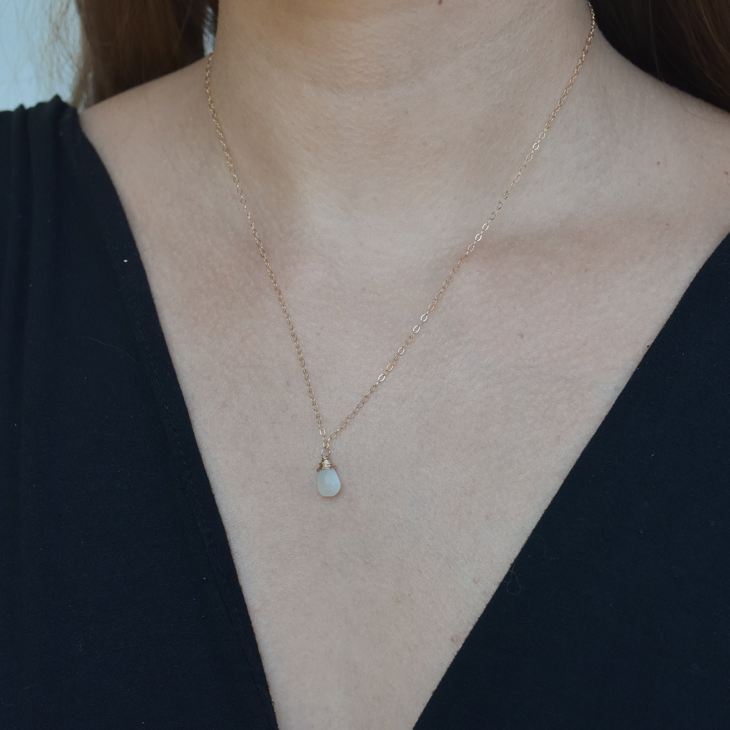 
                  
                    Moonstone Back Necklace
                  
                