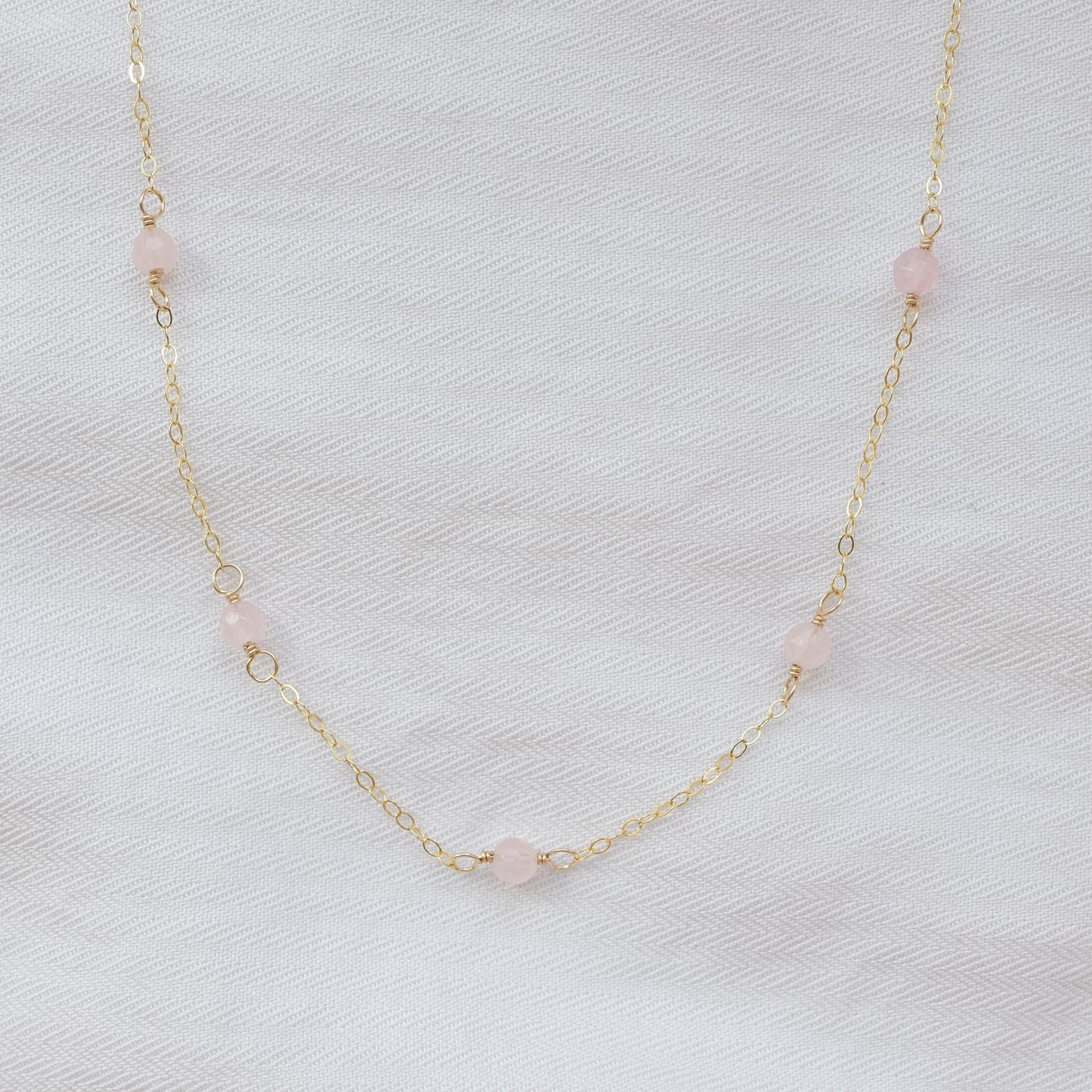 
                  
                    Rose Quartz Satellite Necklace
                  
                