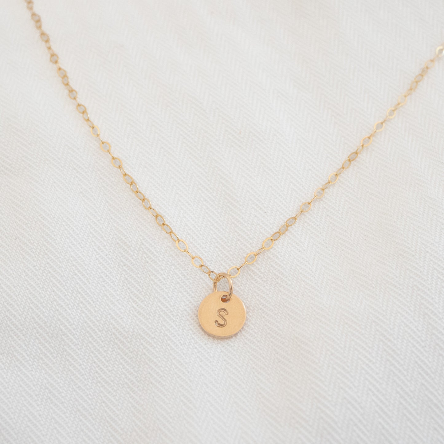 
                  
                    Initial Disc Necklace
                  
                