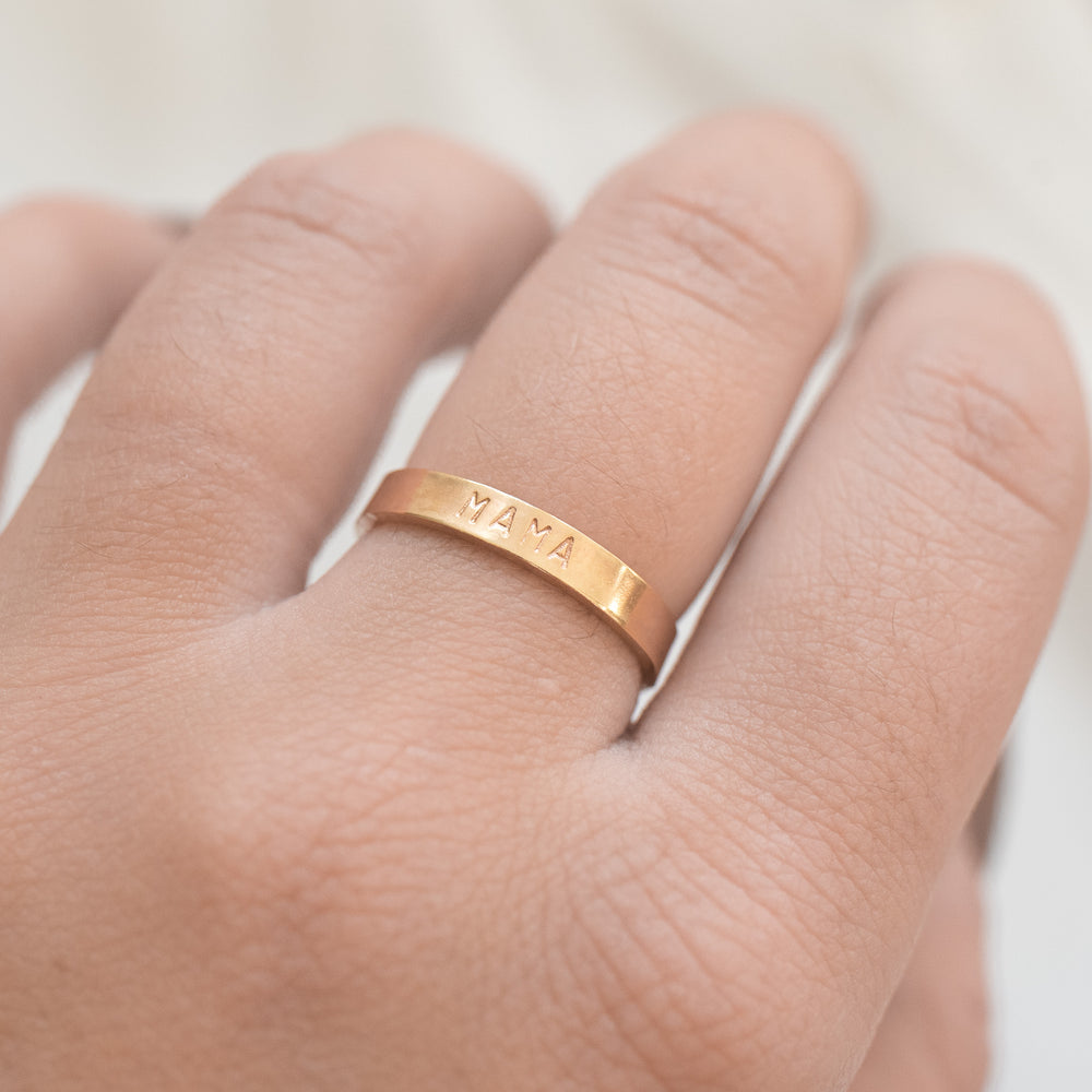 14K YELLOW GOLD CUSTOM MÍS 15 NAME RING | Patty Q's Jewelry Inc