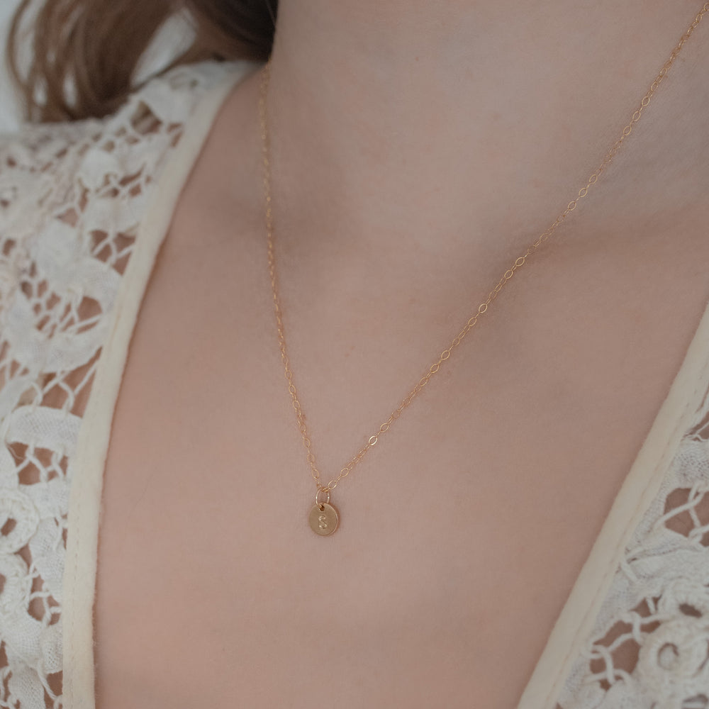 
                  
                    Initial Disc Necklace
                  
                