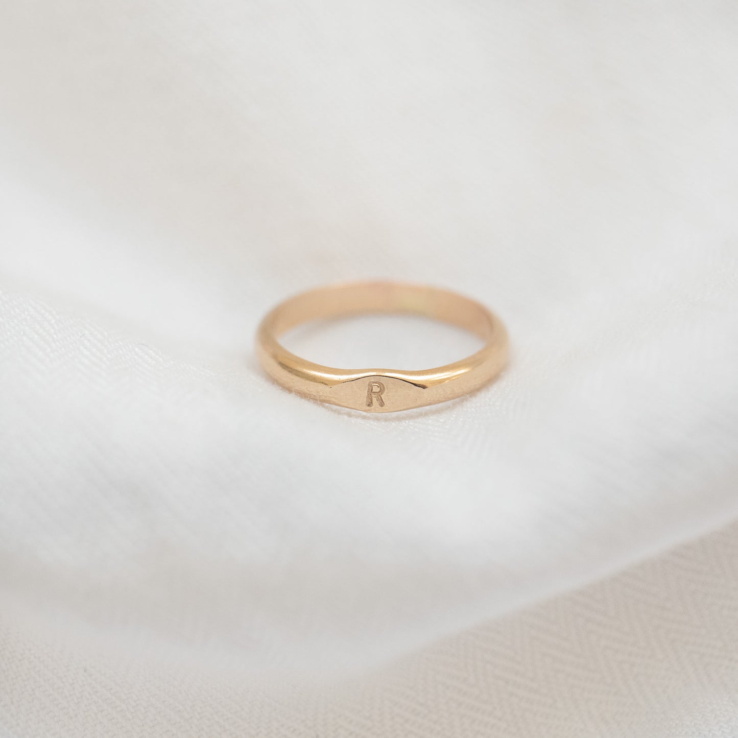 
                  
                    Thick Initial Signet Ring
                  
                