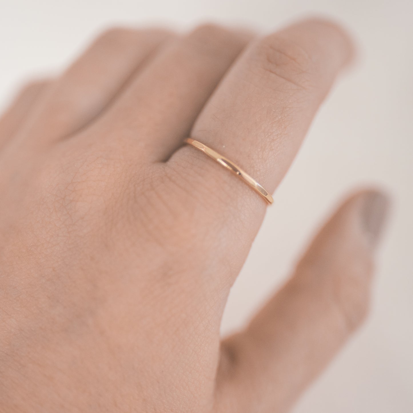 
                  
                    Thin Hammered Ring
                  
                