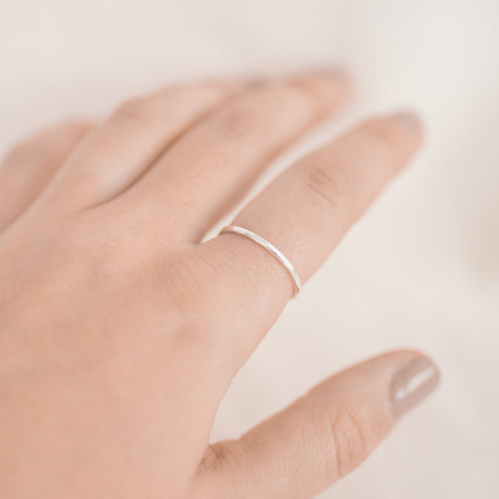 
                  
                    Thin Hammered Ring
                  
                