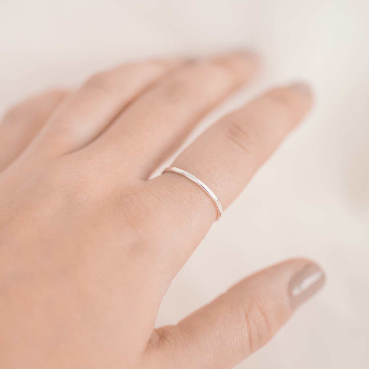 
                  
                    Thin Hammered Ring
                  
                