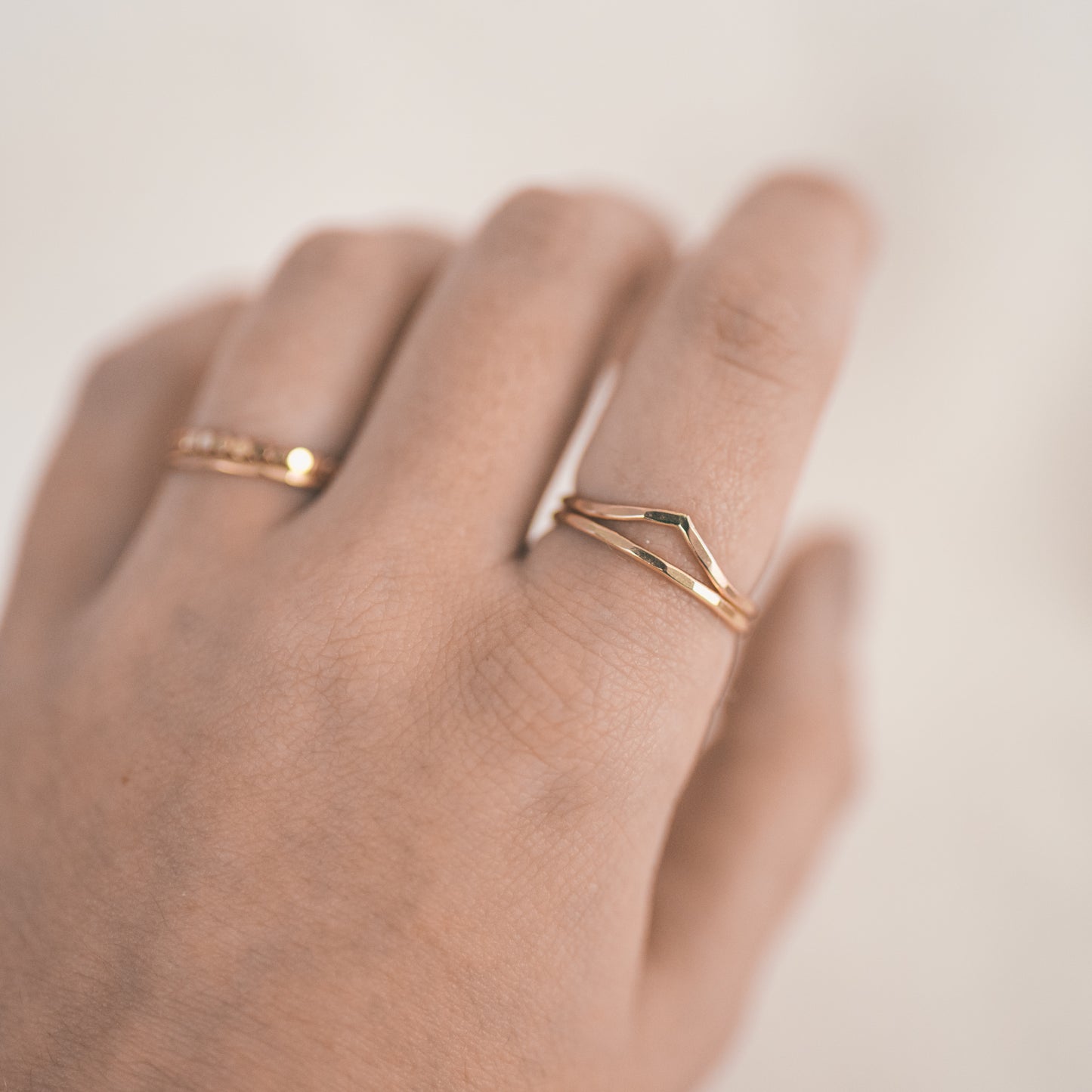 
                  
                    Thin Hammered Ring
                  
                