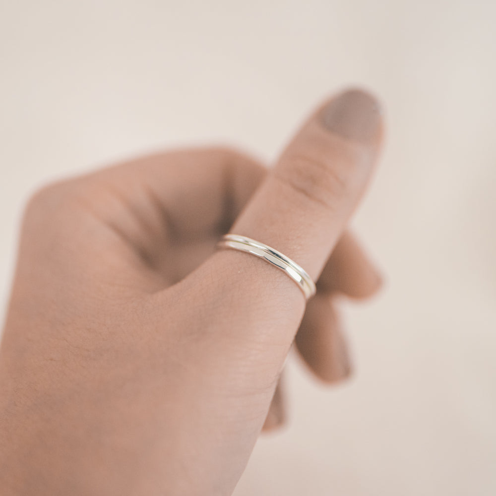 
                  
                    Thin Hammered Ring
                  
                