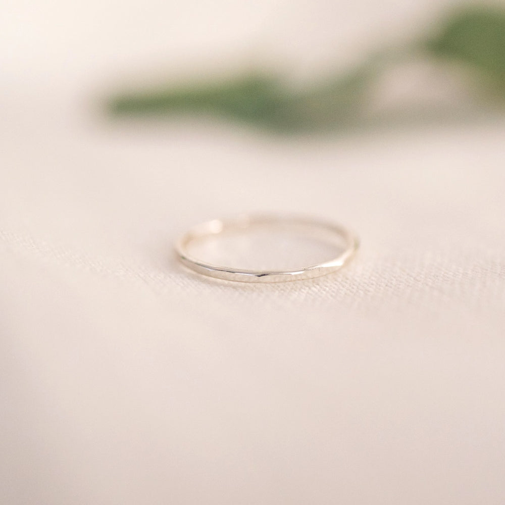 
                  
                    Thin Hammered Ring
                  
                