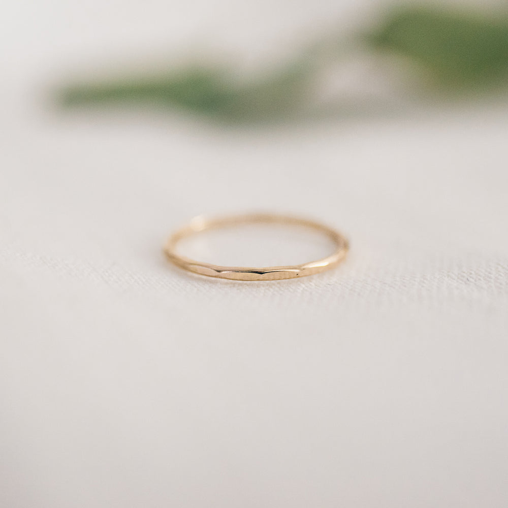 
                  
                    Thin Hammered Ring
                  
                