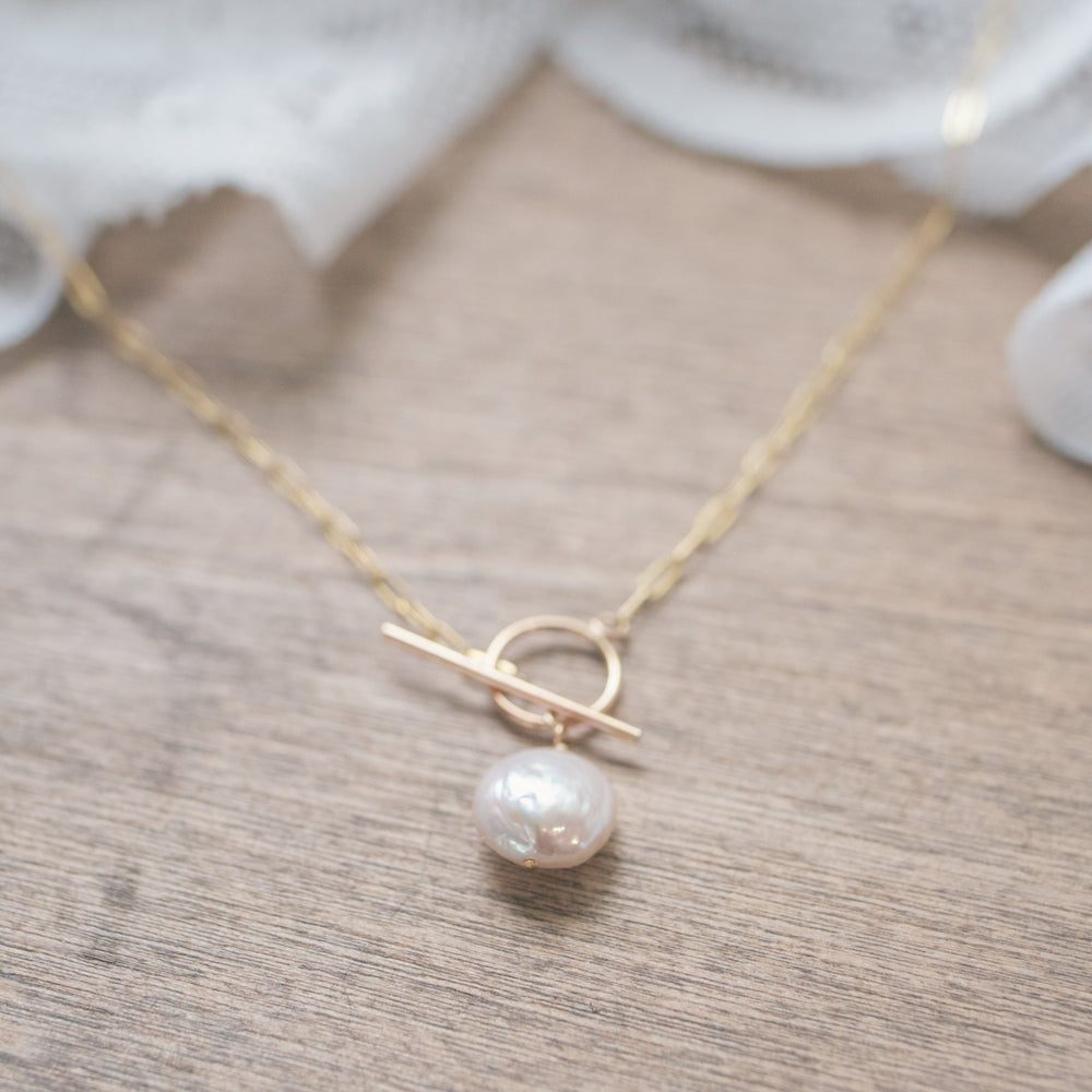 
                  
                    Pearl Toggle Necklace
                  
                