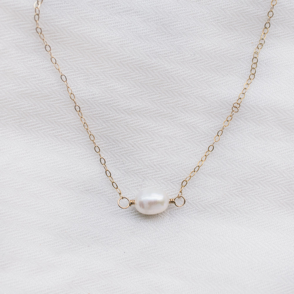 Oval Pearl Necklace