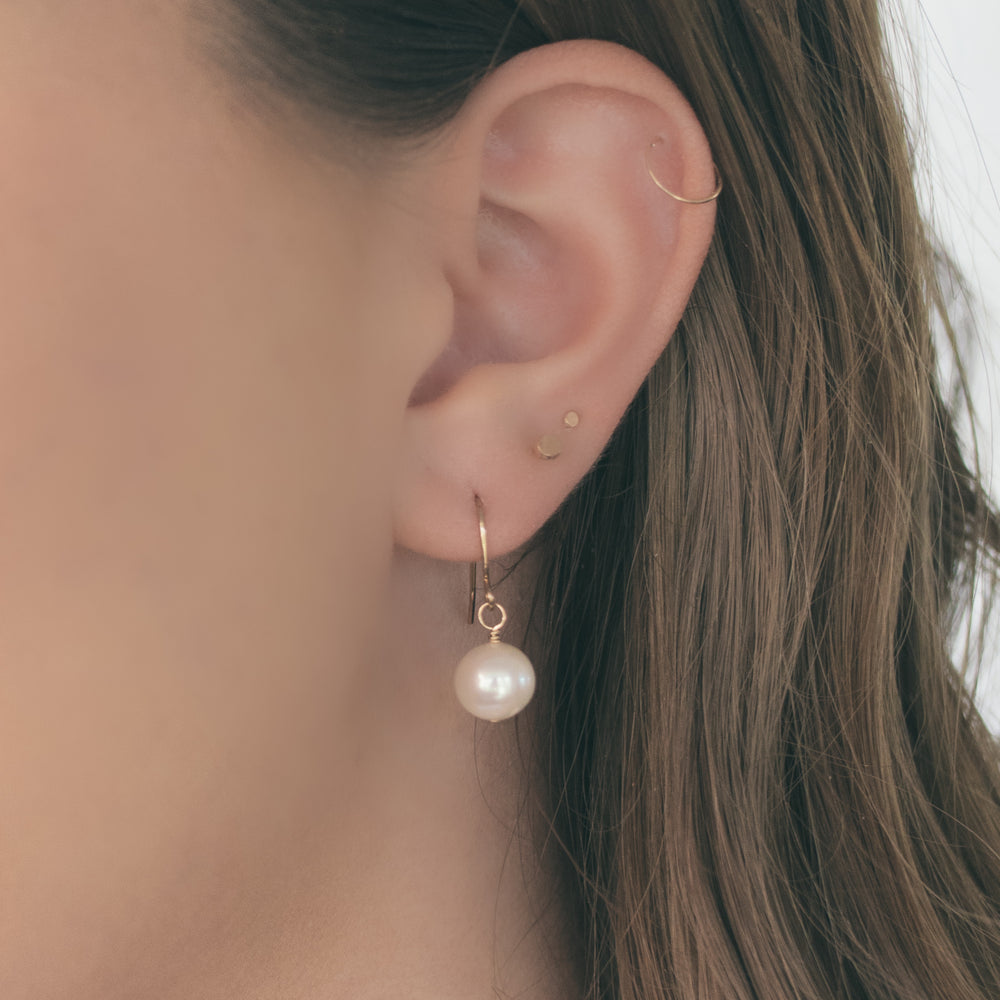 Classic pearl earrings sale