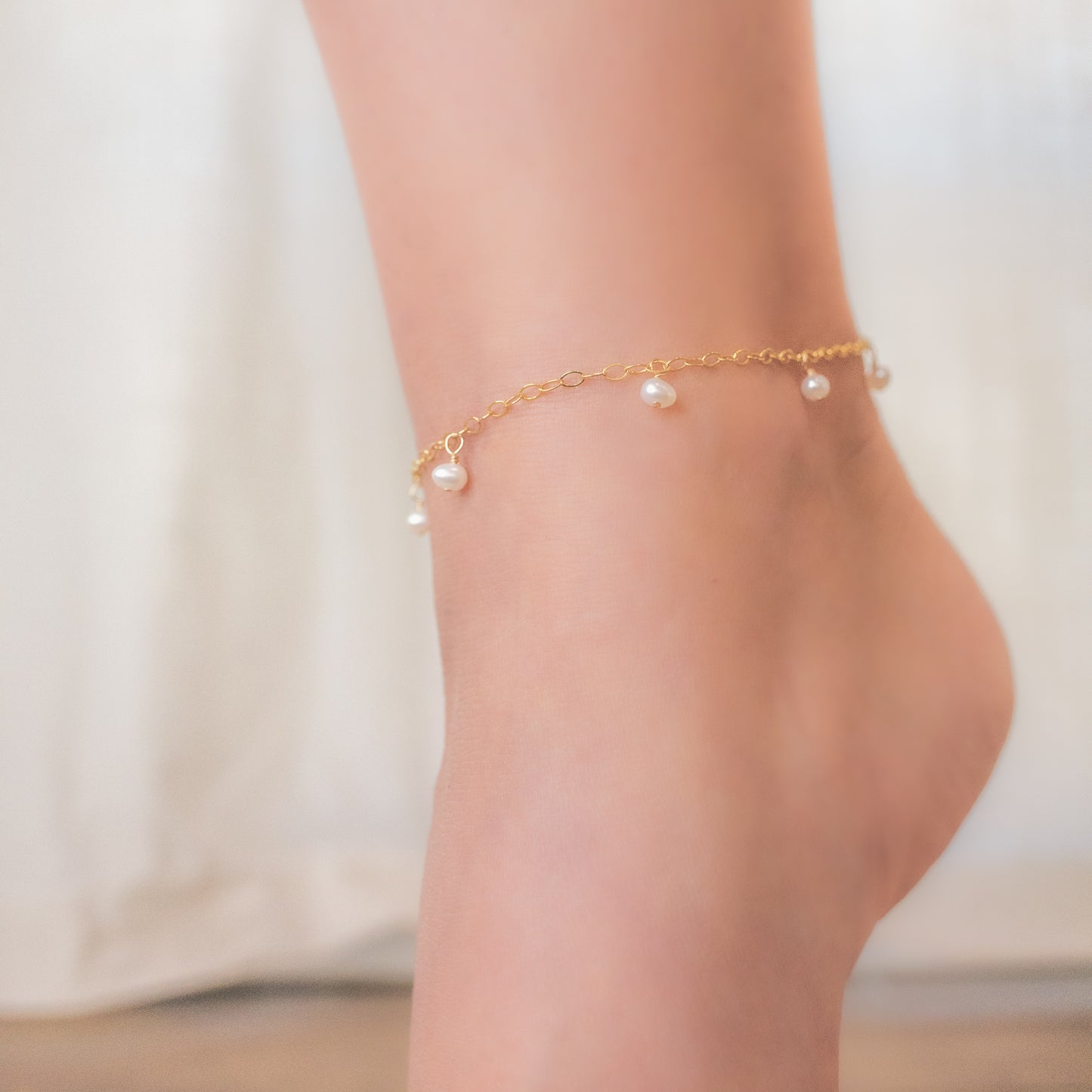 
                  
                    Pearl Droplet Anklet
                  
                