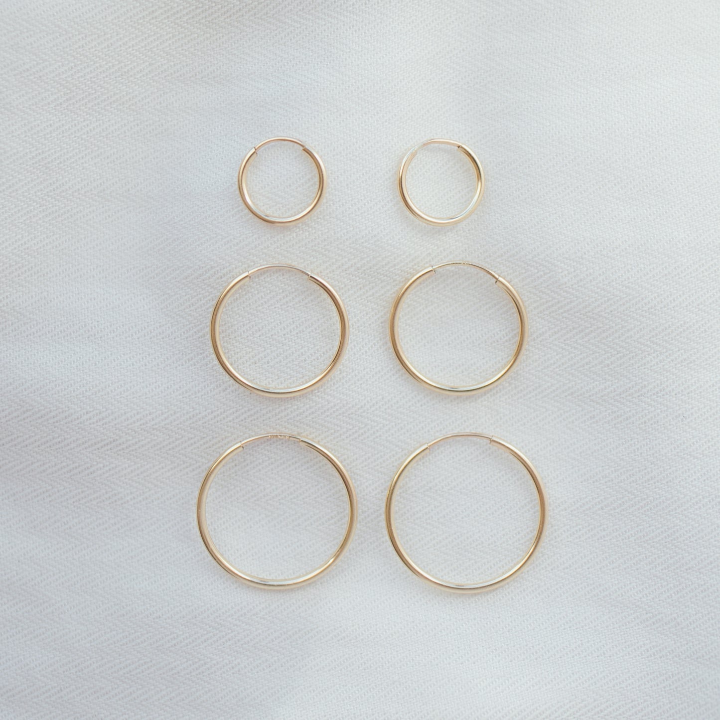 Forever Hoop Earrings 16mm (Medium) / Gold Filled