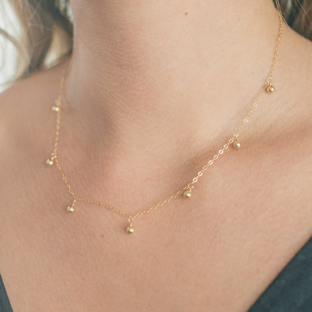 Beaded Droplet Necklace