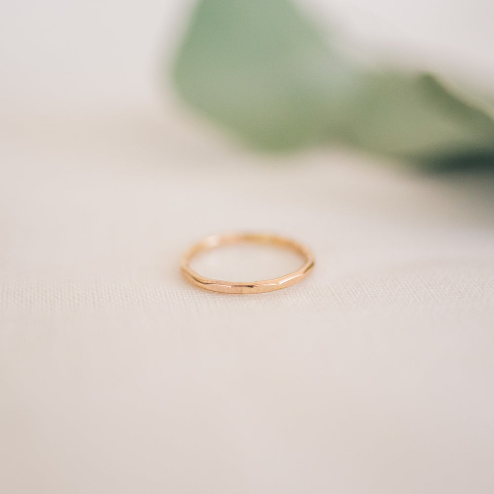 Classic Hammered Ring