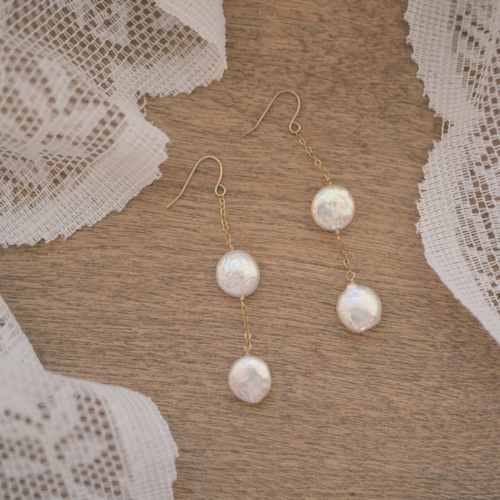 
                  
                    Double Coin Pearl Earrings
                  
                