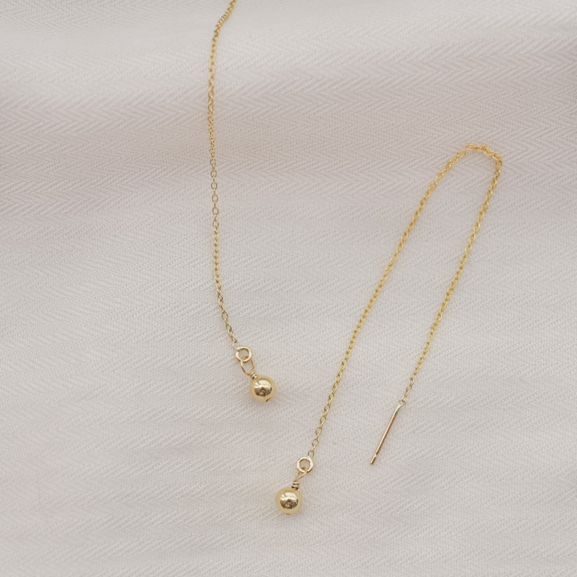 Beaded Threader Earrings