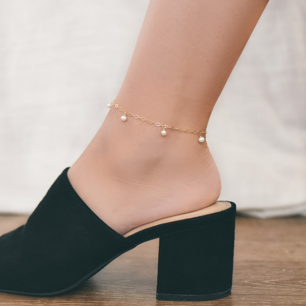 Pearl Droplet Anklet